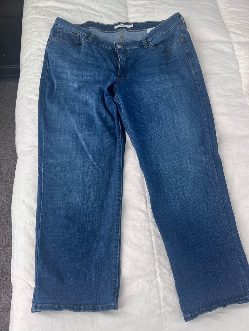 Levi's Women's Boyfriend Jeans - Dark Blue Wash